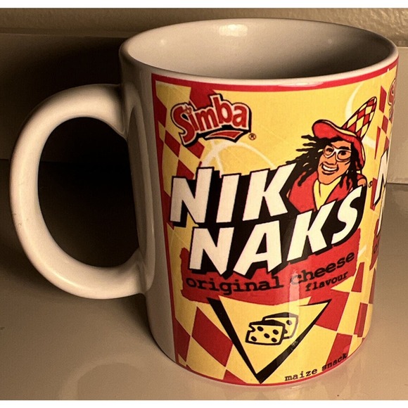 Simba Nik Naks Original Cheese Flavour Mug! RARE RETRO MAIZE SNACK - Picture 1 of 7
